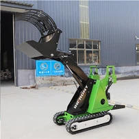 Zāles traktora mini iekrāvējs priekšpusē