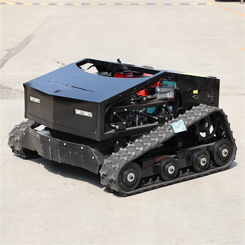 Mazs tālvadības pults kāpurķēžu pļāvējs