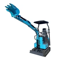 Jauns kāpurķēžu ekskavators saimniecībām 1,5 tonnas